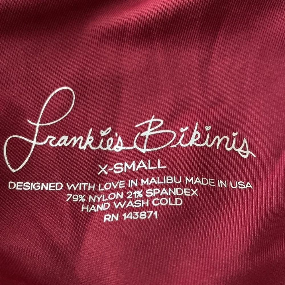 Frankies Bikinis Malia Maroon Bikini Top (598)